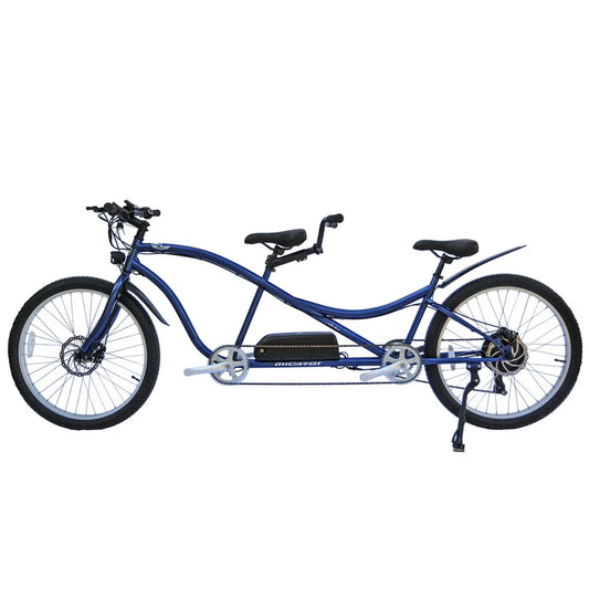 Tracer Aloha 500W Tandem Electric Bike, Up to 25 MPH Top Speed, 48V 17.5Ah Battery, 30–50 Mile Range, 26” Tires, 7-Speed