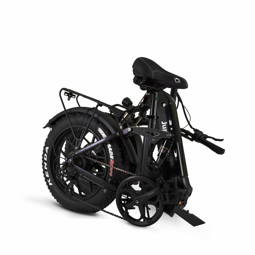 JupiterBike Defiant ST Fat Tire Folding Electric Bike -Black