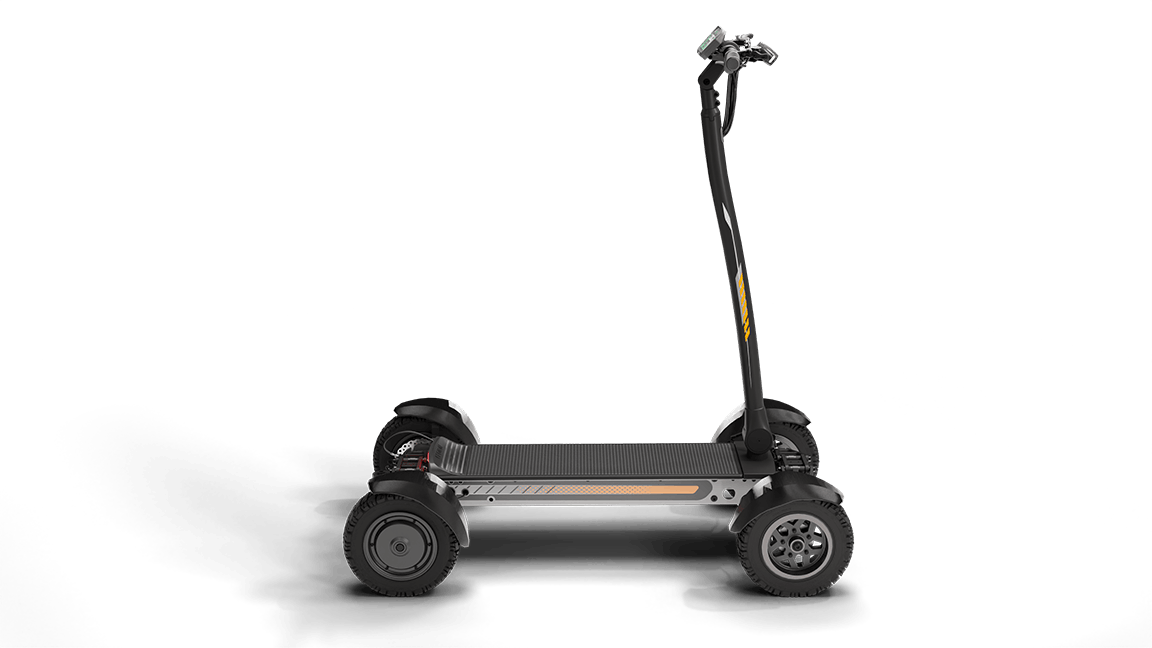 CycleBoard X-QUAD 4-Wheel Electric Scooter, Dual 1500W Motors (3000W Peak), 27 mph Top Speed, 60V 30Ah Battery, Up to 50-Mile Range
