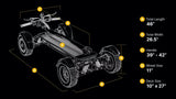 CycleBoard X-QUAD 4-Wheel Electric Scooter, Dual 1500W Motors (3000W Peak), 27 mph Top Speed, 60V 30Ah Battery, Up to 50-Mile Range
