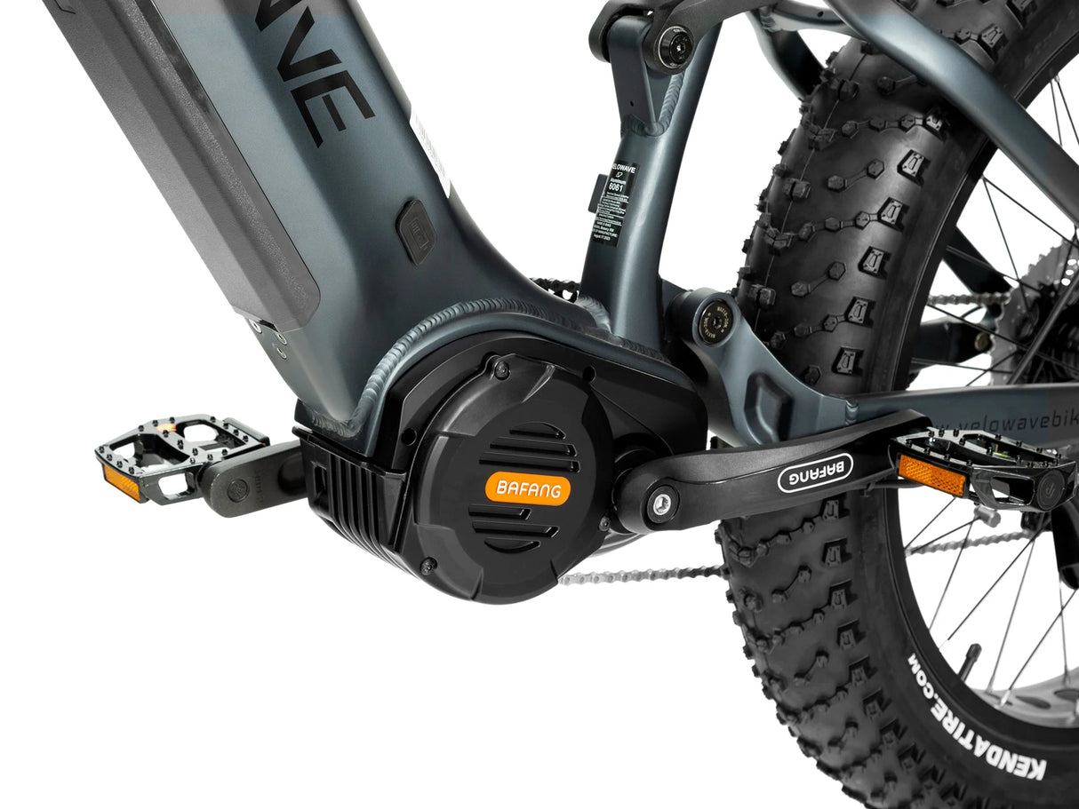 Velowave Brawny XM Up to 37 MPH 1000W 48V 20Ah Full Suspension Electric Mountain Bike