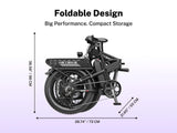 Heybike Mars 2.5 Folding Fat Tire Electric Bike – 750W, 28 MPH, 45-Mile Range