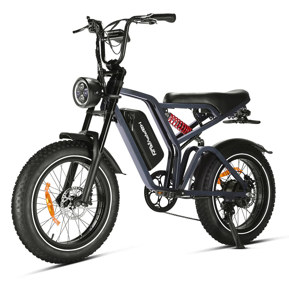 HappyRun Tank G60 Pro – 2000W Moped-Style Off-Road Electric Bike | 25Ah Battery, Full Suspension, Fat Tires
