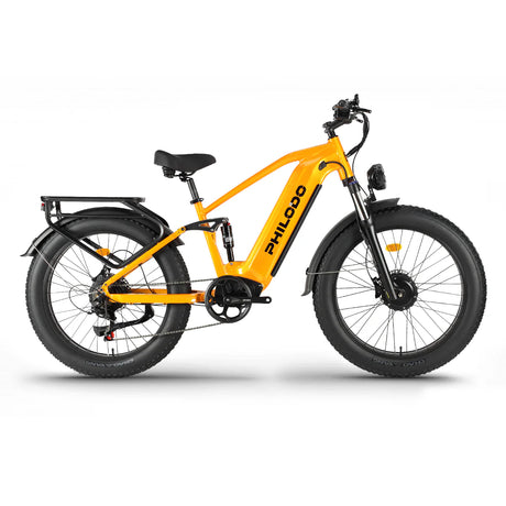 PHILODO FALCON Step-Over 60V Dual Motor Electric Bike – 5000W Peak, 40-45 MPH, 60V 32Ah UL Battery, Full Suspension Fat Tire eBike