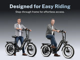 Heybike Ranger S 2.0 Folding Fat Tire Electric Bike – 750W, 28 MPH, 55-Mile Range