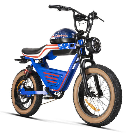 HappyRun G100 Dual-Battery Electric Bike 1000W Motor 28 mph 48V 30Ah Battery