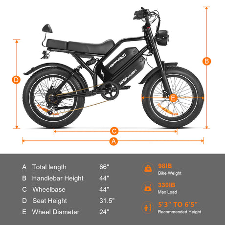 HappyRun G70 Dual-Battery Electric Cargo Bike 1000W Motor 28 mph 48V 30Ah Battery