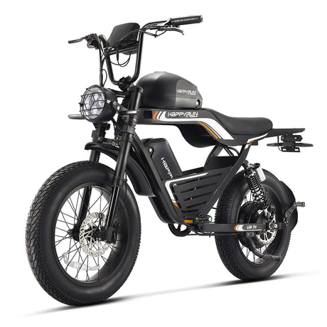 HappyRun G100 Pro Dual-Battery Electric Bike 1000W Motor 28 mph 48V 30Ah Battery
