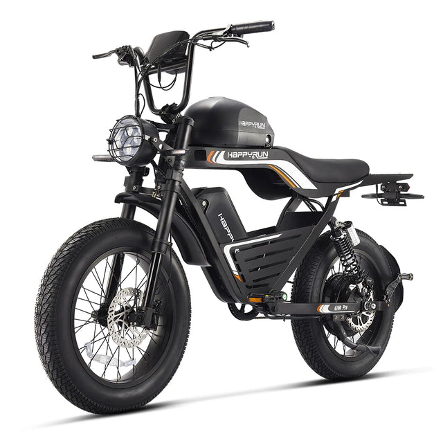 HappyRun G100 Pro Dual-Battery Electric Bike 1000W Motor 28 mph 48V 30Ah Battery