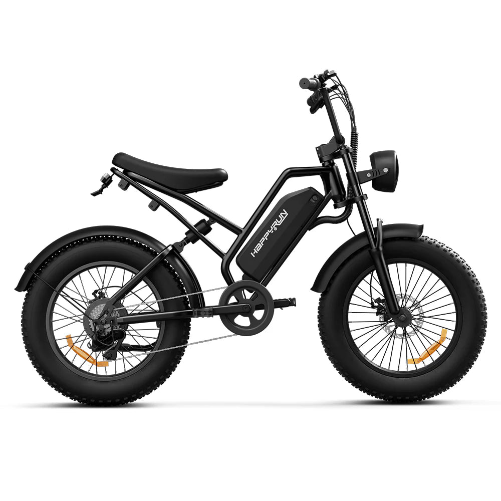 HappyRun Tank G50 – 1500W Cargo & City Electric Bike | 20" Fat Tires, Full Suspension, Long-Range Battery