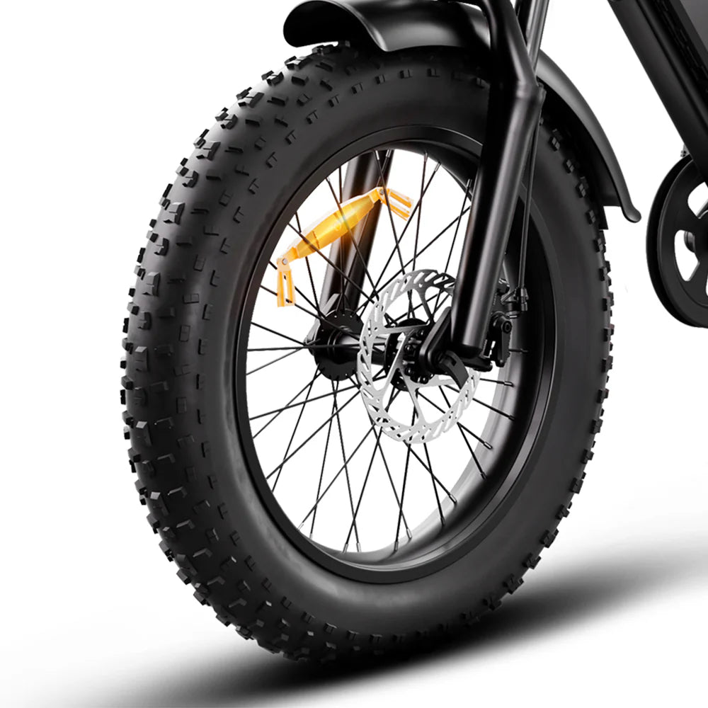 HappyRun Tank G50 – 1500W Cargo & City Electric Bike | 20" Fat Tires, Full Suspension, Long-Range Battery