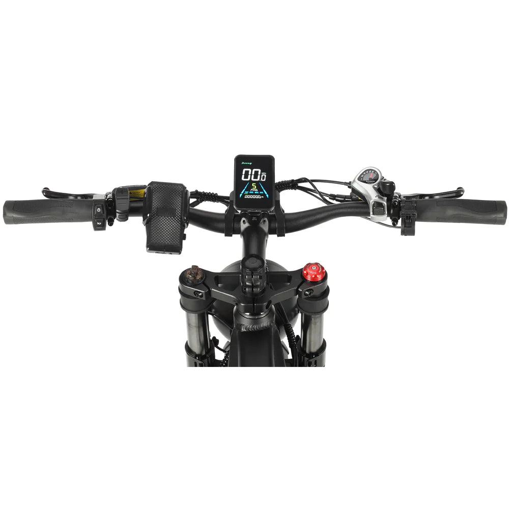 PHILODO Hunter 52V Full Suspension Electric Bike – 1500W Peak, 36 MPH, 52V 23Ah Battery, Fat Tire All-Terrain eBike