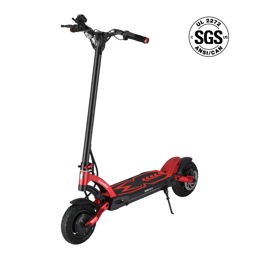 Kaabo Mantis 10 Lite Electric Scooter – 31 MPH, Dual 500W Motors, 48V 13Ah Battery