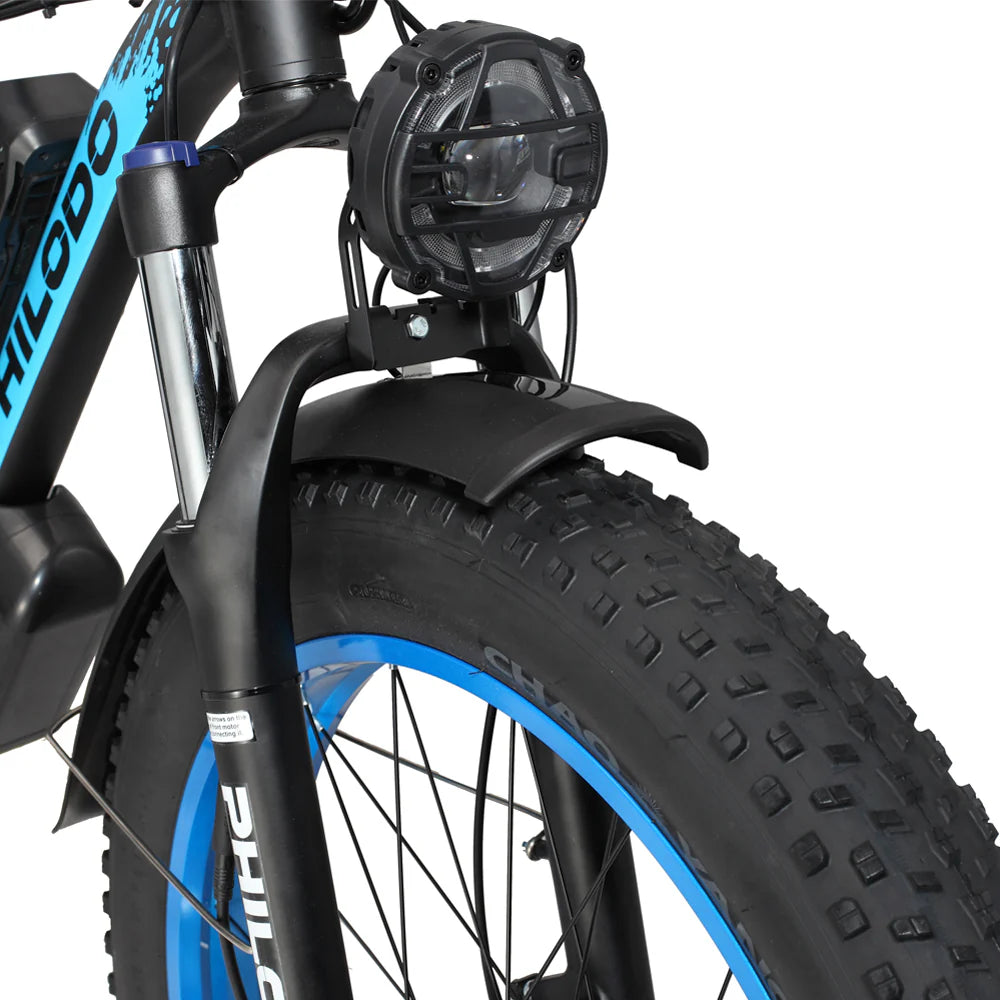 PHILODO H8 60V Dual Motor Electric Bike – 5000W Peak, 40–45 MPH, 60V 25Ah Battery, Fat Tire All-Terrain eBike