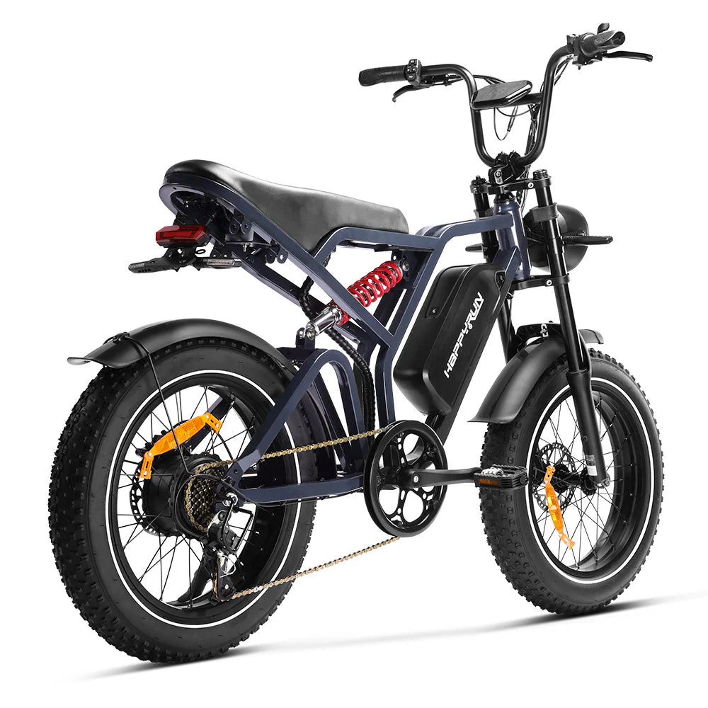HappyRun Tank G60 Pro Electric Bike 1500W Motor 32 mph 48V 20Ah Battery