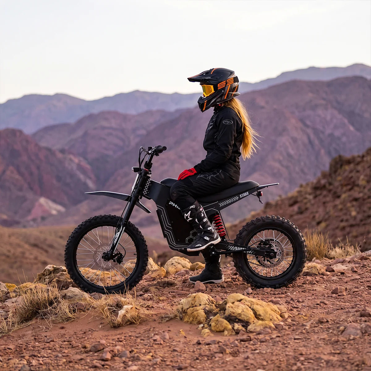 PHILODO STARX Electric Dirt Bike – 8000W, 50 MPH, 60V 36Ah Battery, 60-Mile Range