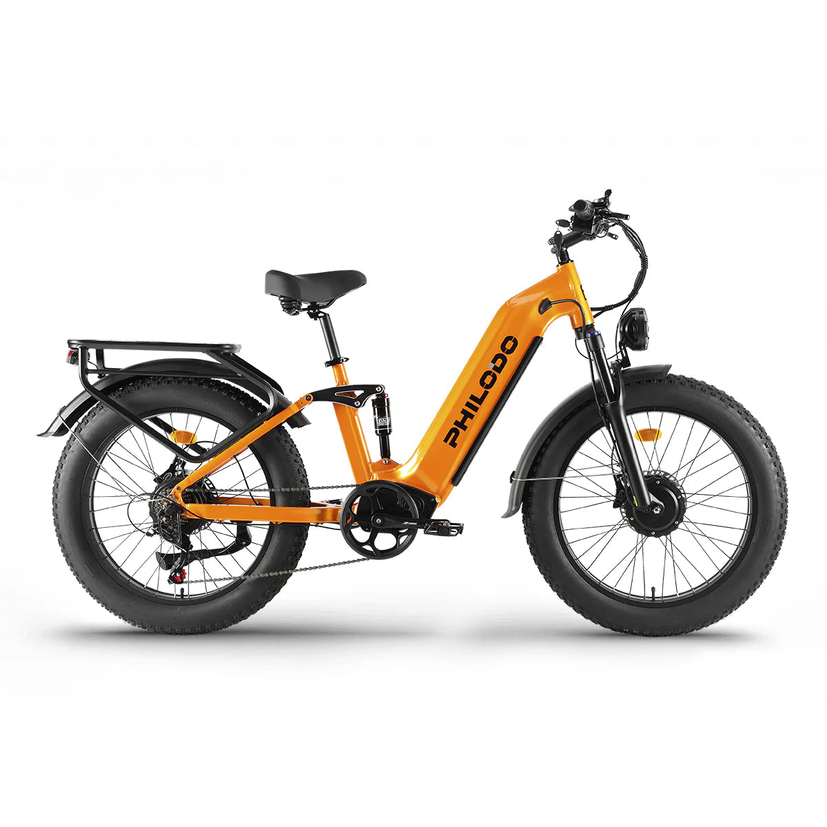 PHILODO FALCON Step-Thru 60V Dual Motor Electric Bike – 5000W Peak, 40-45 MPH, 60V 32Ah UL Battery, Full Suspension Fat Tire eBike