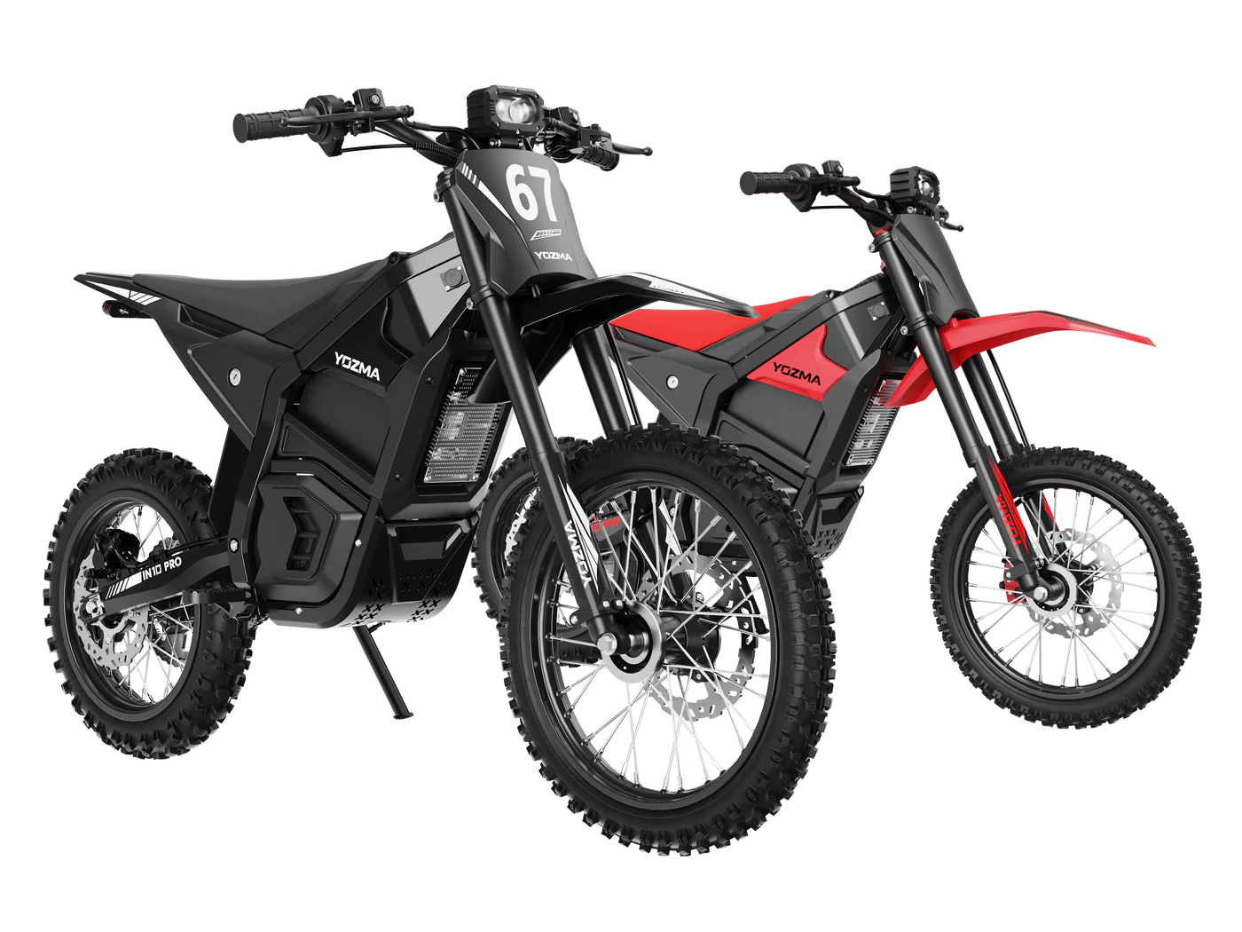 Yozma IN 10 Pro Electric Dirt Bike 5500W Peak 60V 27A, Max Speed -  50 MPH