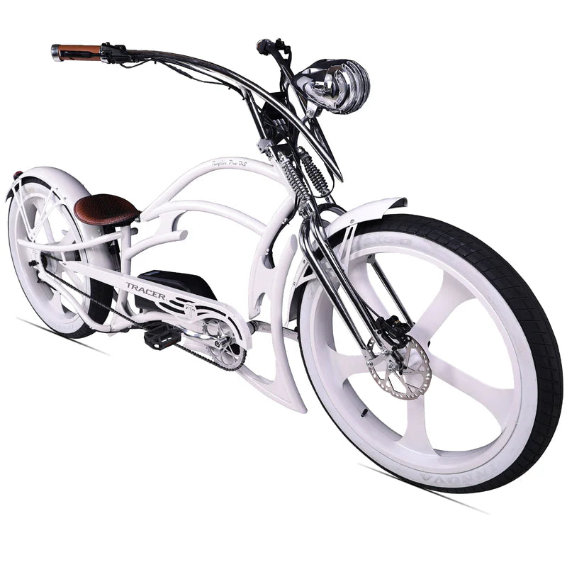 Tracer Raptor Pro DS 800W Stretch Cruiser E-Bike, 28MPH Top Speed, 48V 20Ah (960Wh) Battery, 55–65 Mile Range, 26” Fat Tires