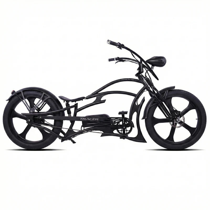 Tracer Raptor Pro DS 800W Stretch Cruiser E-Bike, 28MPH Top Speed, 48V 20Ah (960Wh) Battery, 55–65 Mile Range, 26” Fat Tires