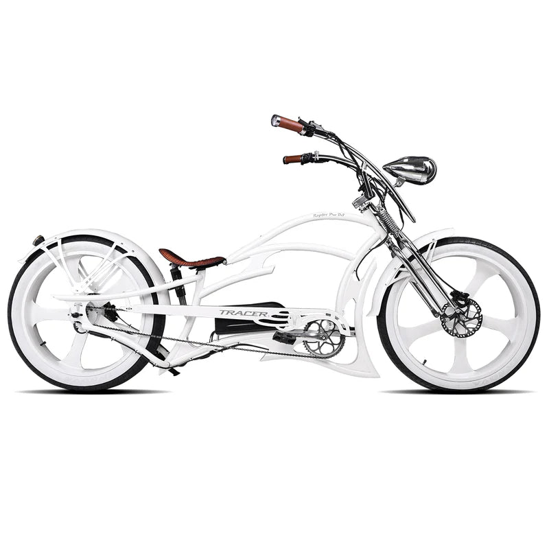 Tracer Raptor Pro DS 800W Stretch Cruiser E-Bike, 28MPH Top Speed, 48V 20Ah (960Wh) Battery, 55–65 Mile Range, 26” Fat Tires