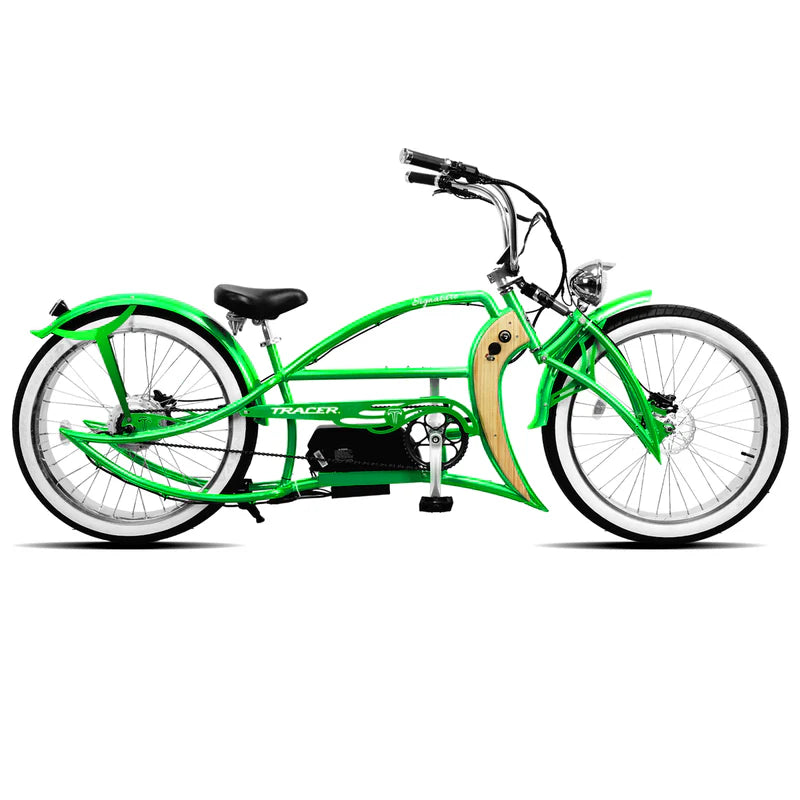 Tracer Signature Pro 800W Chopper Cruiser E-Bike, 48V 17.5Ah Battery, 25 MPH Top Speed, 30 Mile Range, 26” Fat Tires