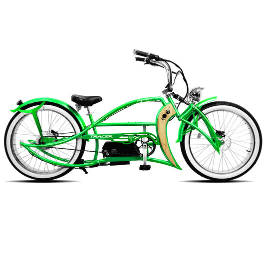 Tracer Signature Pro 800W Chopper Cruiser E-Bike, 48V 17.5Ah Battery, 25 MPH Top Speed, 30 Mile Range, 26” Fat Tires