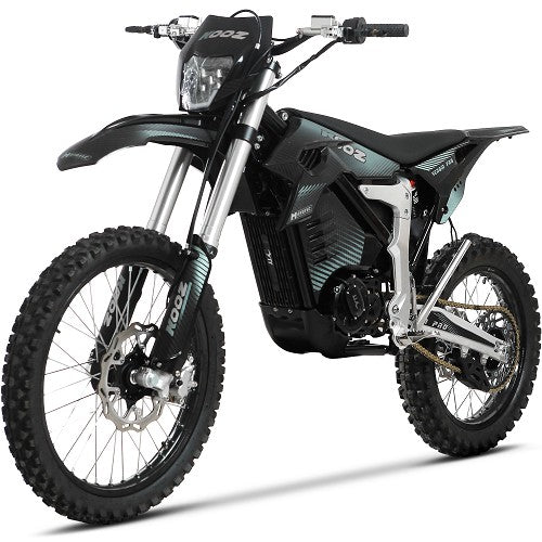 MotoTec Venom 72V 30000W Electric Dirt Bike 73Ah, Max Speed - 75 MPH Black