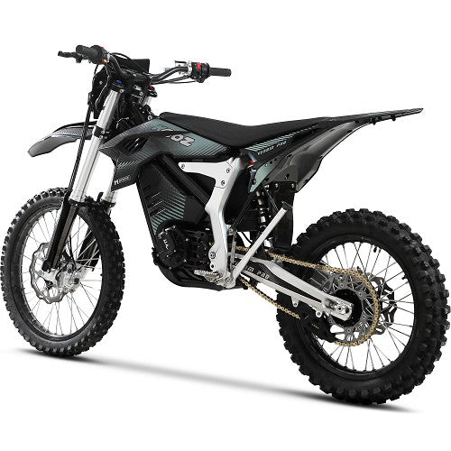 MotoTec Venom 72V 30000W Electric Dirt Bike 73Ah, Max Speed - 75 MPH Black