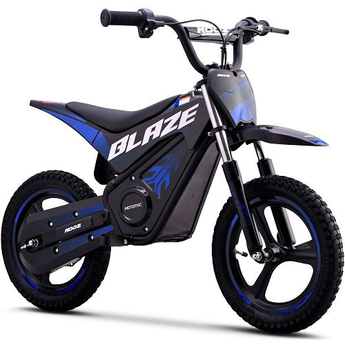 MotoTec Blaze 36V 350W Electric Dirt Bike, Max Speed - 15.5 MPH, UL 2272