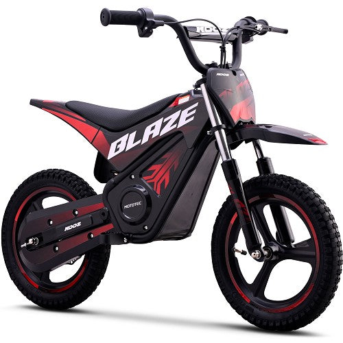 MotoTec Blaze 36V 350W Electric Dirt Bike, Max Speed - 15.5 MPH, UL 2272