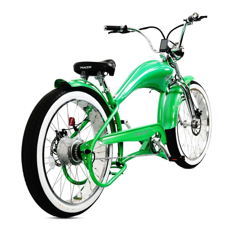 Tracer Twenty5 DS 500W 26" Dual Springer Cruiser E-Bike, 48V 17.5Ah Battery, 30–50 Mile Range, 26” Fat Tires, Top Speed - Up to 25 MPH