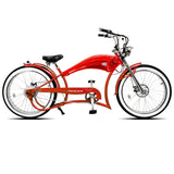 Tracer Twenty5 GT 500W 26" Chopper Cruiser E-Bike, 48V 17.5Ah Battery, 30–50 Mile Range, 26” Fat Tires, Up to 25 MPH