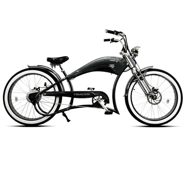 Tracer Twenty5 DS 500W 26" Dual Springer Cruiser E-Bike, 48V 17.5Ah Battery, 30–50 Mile Range, 26” Fat Tires, Top Speed - Up to 25 MPH