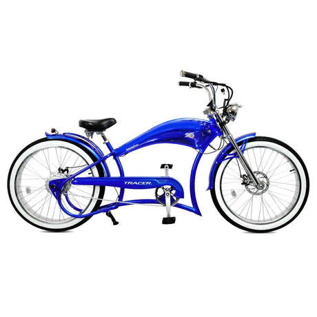 Tracer Twenty5 GT 500W 26" Chopper Cruiser E-Bike, 48V 17.5Ah Battery, 30–50 Mile Range, 26” Fat Tires, Up to 25 MPH