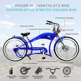 Tracer Twenty5 GT 500W 26" Cruiser E-Bike 500W Motor 22 mph 48V 17.5Ah Battery