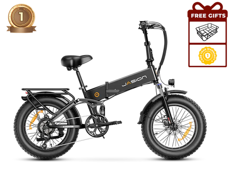 Jasion X-Hunter Folding Electric Bike 1400W Peak Motor 28 mph 48V 13Ah Battery