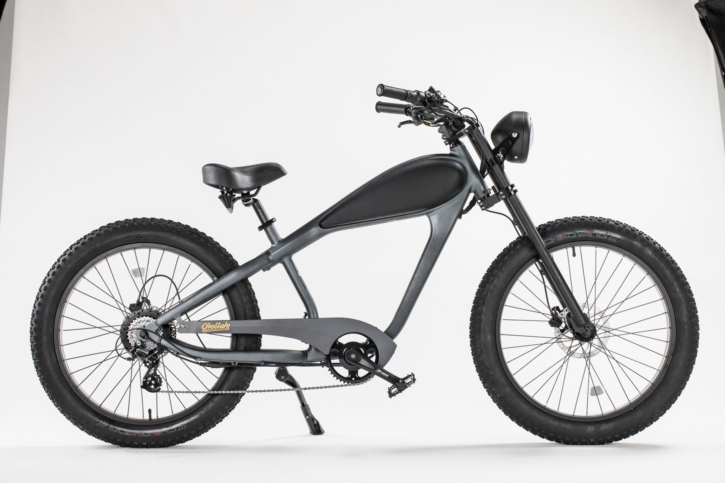 Cheetah Cafe Racer - Platinum Gray | Cheetah Cafe Racer Bike | REVIBIKES™ Electric Bikes | Super Cheetah Electric Bike | Cheetah Bike | Cafe Racer Bike | Bike Lovers USA