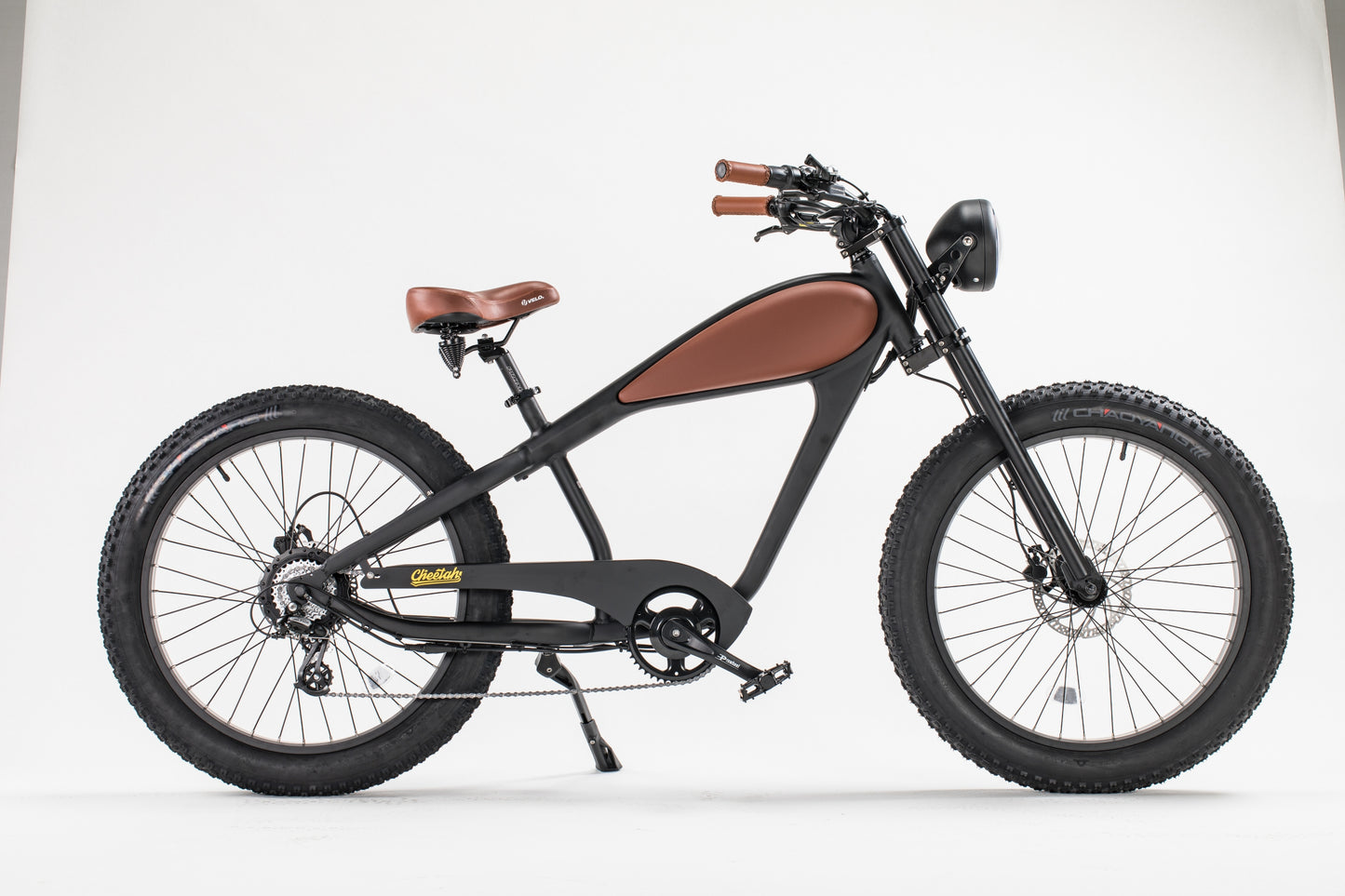 Cheetah Cafe Racer Bike | Night Black | REVIBIKES™ Electric Bikes | Super Cheetah Electric Bike | Cafe Racer Bike | Cheetah Bike | Cafe Racer Bike | Bike Lovers USA