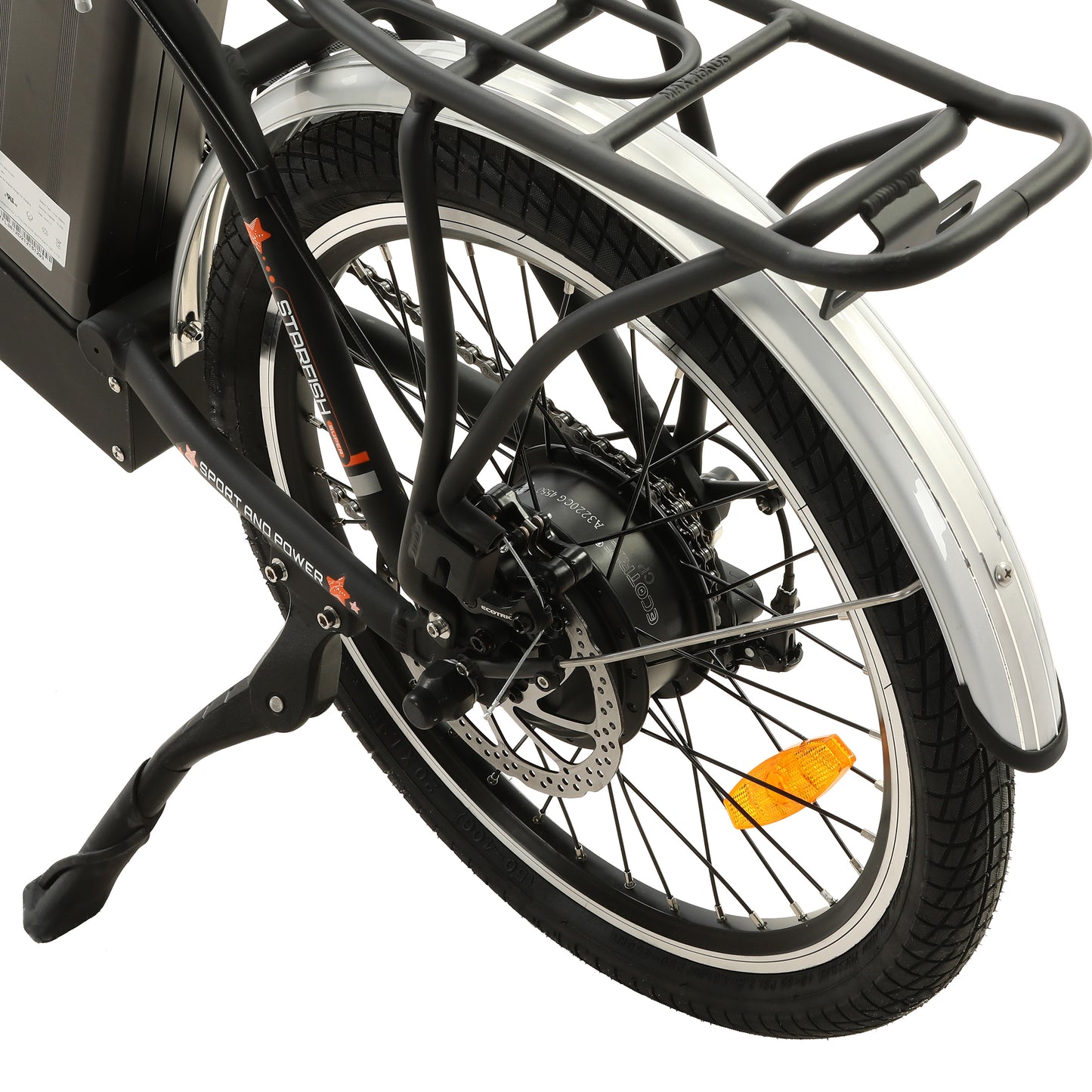 UL Certified-Ecotric Starfish 20inch Portable and Folding Electric Bike