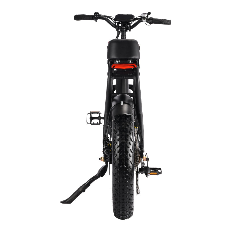HM-1 Fat Tire Moped Style Electric Bike - Black