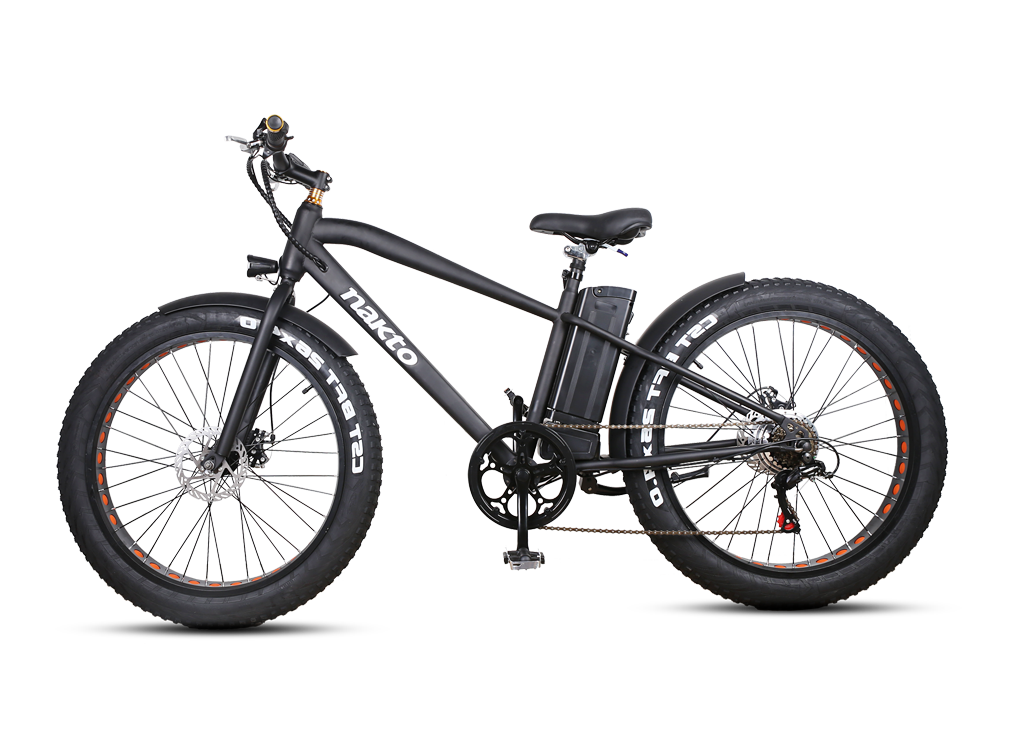 Nakto Cruiser 300W Black | Electric Bike | Fat Tire Bike | Bike Lover USA