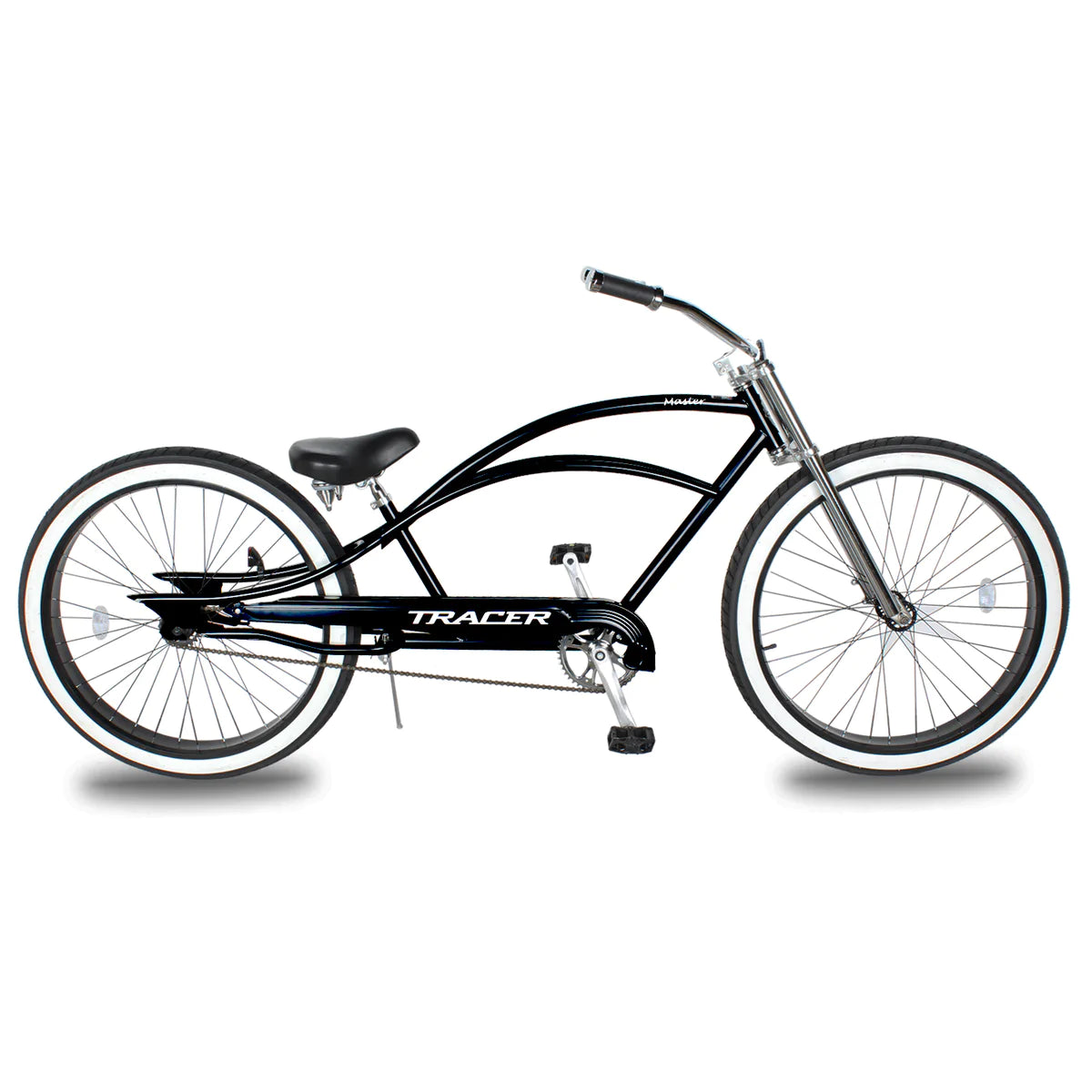 Tracer Master 29" Chopper Stretch Cruiser Fat Tire Bike - Black | Fat Tire Bike | Cruiser Fat Tire Bike | Stretch Bike | Fat Tire | Bike Lover USA