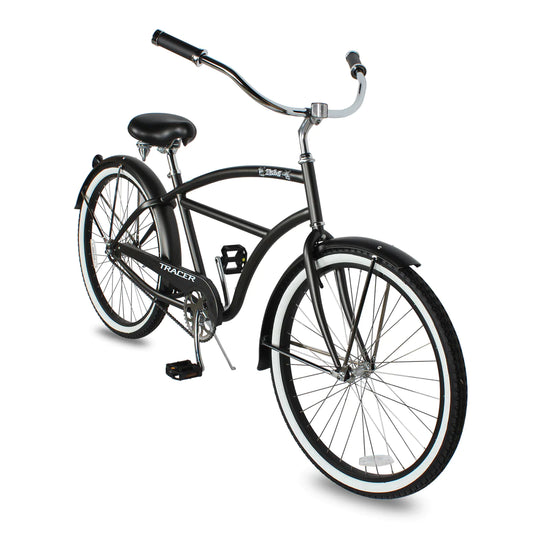 Tracer Taha 26" Beach Cruiser Bike 1 & 7 Speed For Male Matte Black | Single Speed | Cruiser Bike | Adult Bikes | Beach Cruiser Bikes | Bike Lover USA