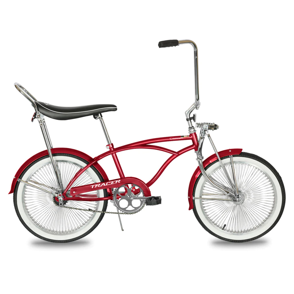 Tracer Tamron Classic Beach Cruiser Bike - Red | Single Speed | Fat Tire Bike | Cruiser Fat Tire Bike | Stretch Bike | Fat Tire | Bike Lover USA