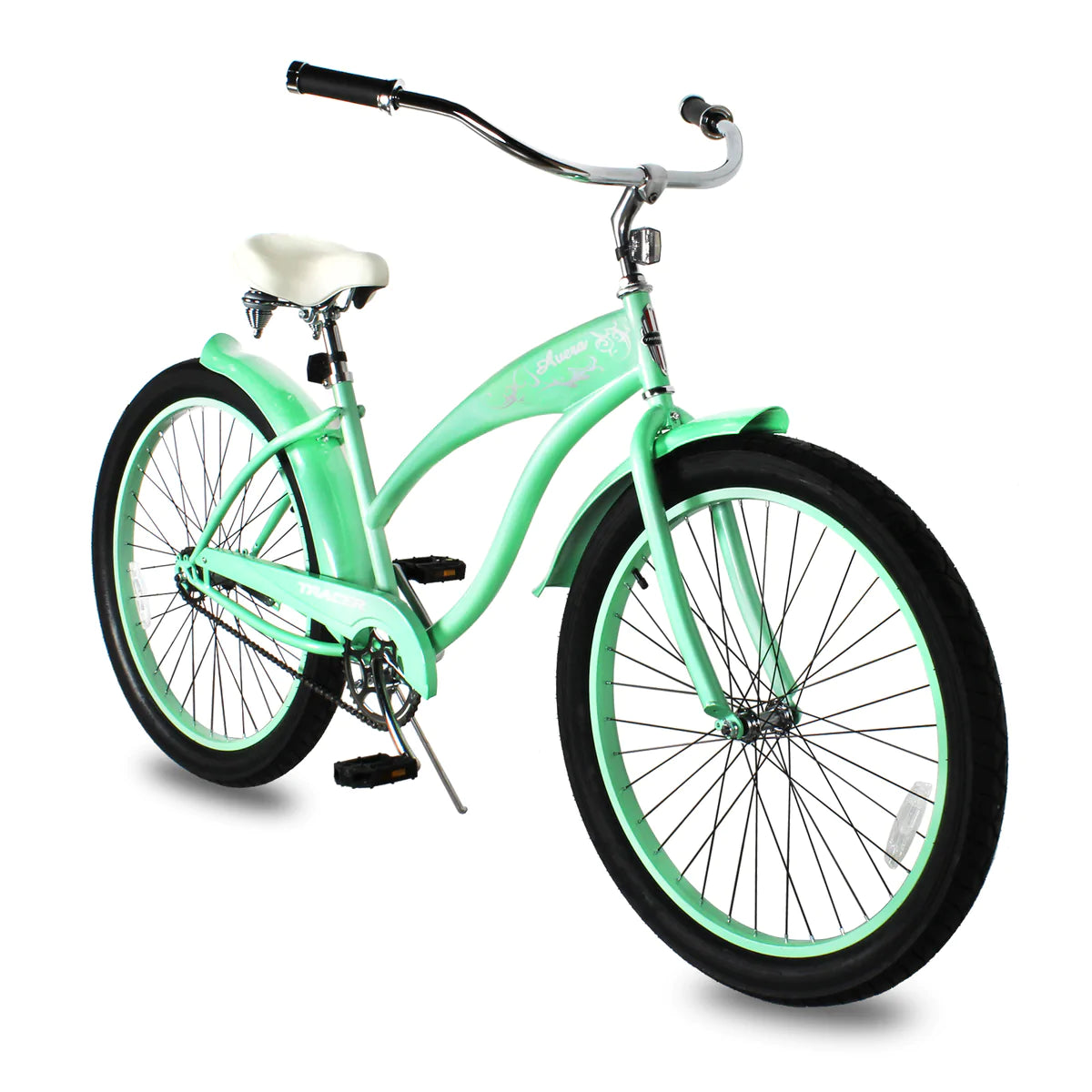 Tracer Avera 26" Beach Cruiser Bikes Single Speed - Mint Green | Beach Cruiser Bikes | Cruiser Bikes | Beach Bikes | Single Speed | Single Speed Cycle | Adult Bike | Bike Lover USA