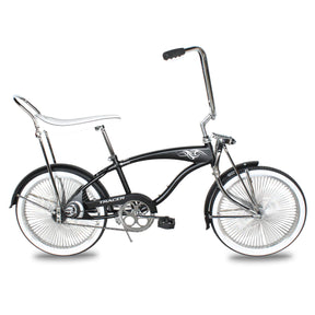 Tracer Hyena Classic Beach Lowrider Bike w/140H Wheel, Single Speed, w/ Banana Seat