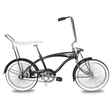 Tracer Hyena Classic Beach Lowrider Bike w/140H Wheel, Single Speed, w/ Banana Seat