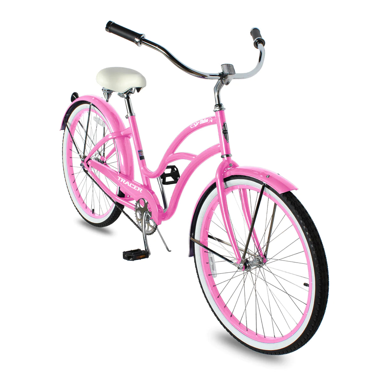 Tracer Taha 26" Beach Cruiser Bike 1 & 7 Speed For Female - Pink | Single Speed | Cruiser Bike | Adult Bikes | Beach Cruiser Bikes | Bike Lover USA