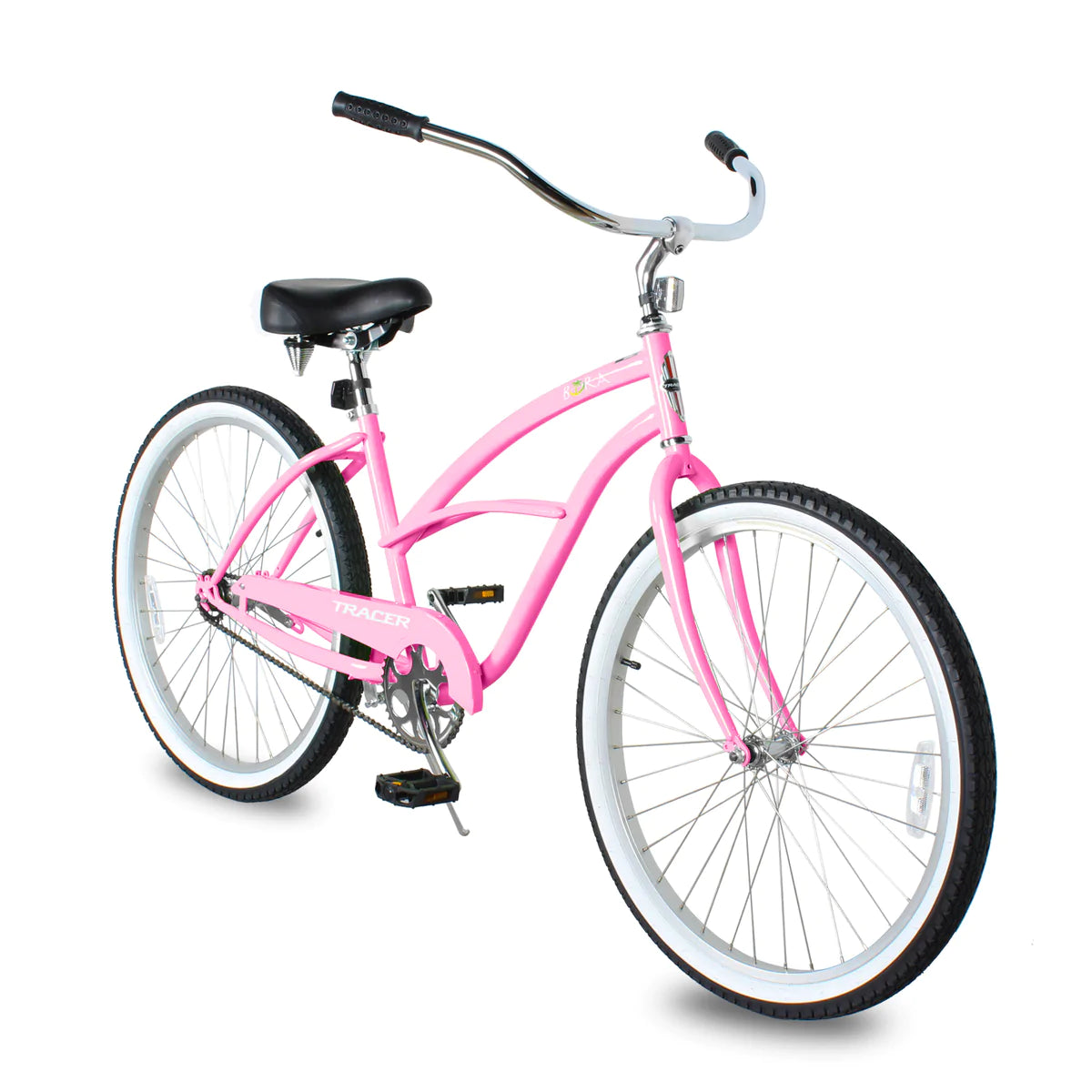 Tracer Bora 26" Beach Cruiser Bike For Women - Pink | Beach Cruiser Bikes | Cruiser Bikes | Beach Bikes | Single Speed | Single Speed Cycle | Adult Bike | Bike Lover USA